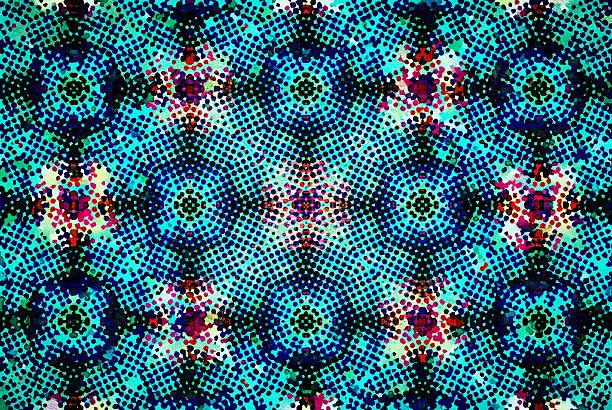 istock Pop Art Half Tone Style Watercolour Mandala Background 2234564963