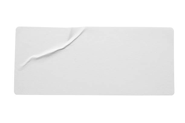 istock Blank white paper sticker label isolated on white background 2234571961