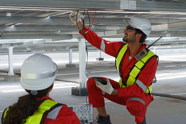 istock Engineers is checking the industry cooling tower air conditioner is water cooling tower air chiller HVAC of a major building or industrial facility 2234599128