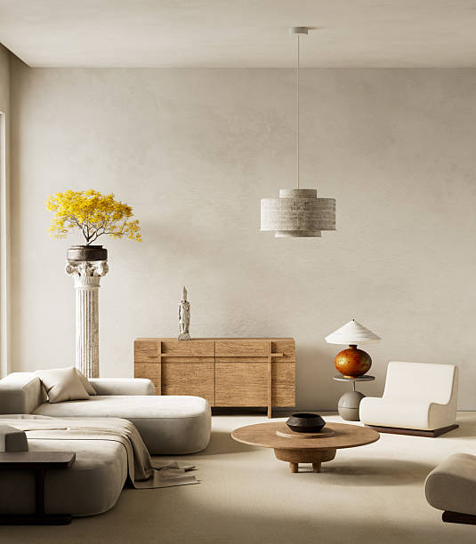 istock Scandinavian interior living room design. 3D illustration 2234601937