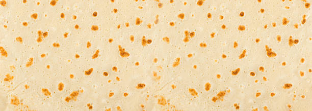 istock Pancake texture background. Pan cake pattern, abstract crepe top view, batter flapjack 2234603367