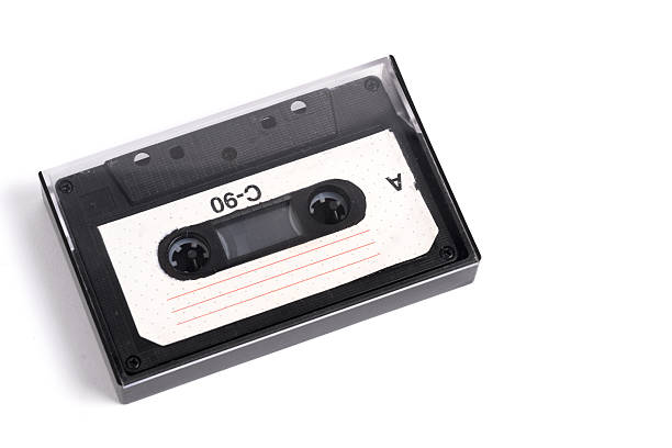 istock Old vintage audio cassette on white background. 2234605886
