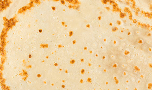 Pancake texture background. Pan cake pattern, abstract crepe top view, batter flapjack
