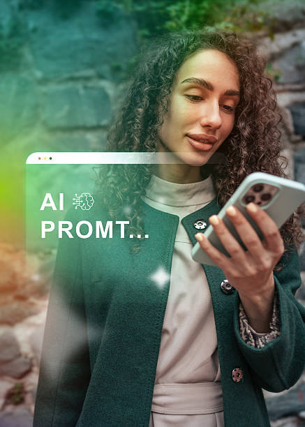 istock Woman engaging with smartphone in urban setting during daytime, showcasing modern technology and communication 2234609768