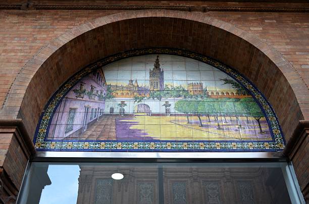 istock Seville Cathedral on Tile Design on Facade, Andalusia, Spain 2234613376