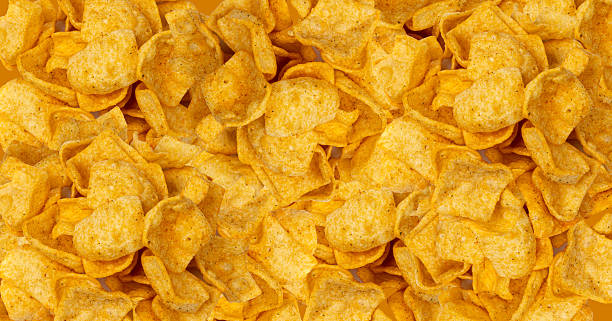 istock Lentil Chips Pattern, Lentils Crisps Wallpaper, Healthy Orange Snack, Fried Organic Crunchies 2234616208