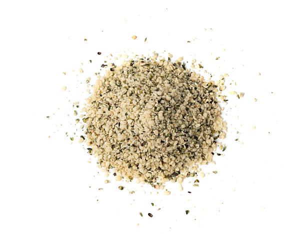 istock Shelled hemp seeds pile isolated, peeled cannabis grains, marijuana kernels without peel 2234618445