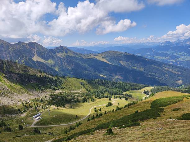 istock Panoramic View of Alpine Mountain Landscape on a Sunny Day 2234619250