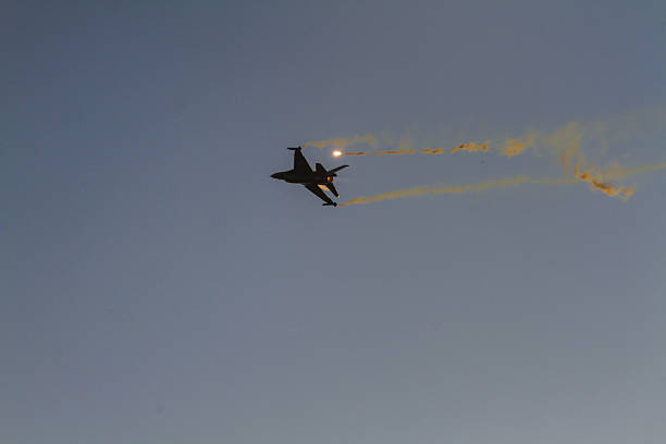 istock F-16 Fighting Falcon performs a solo flight maneuver 2234629838