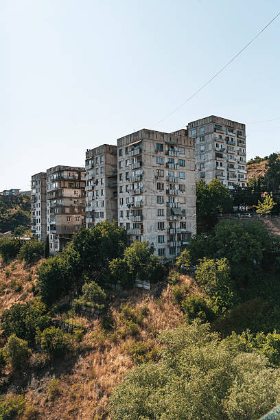 istock Soviet Brutalist Apartment Blocks in Tbilisi 2234632325