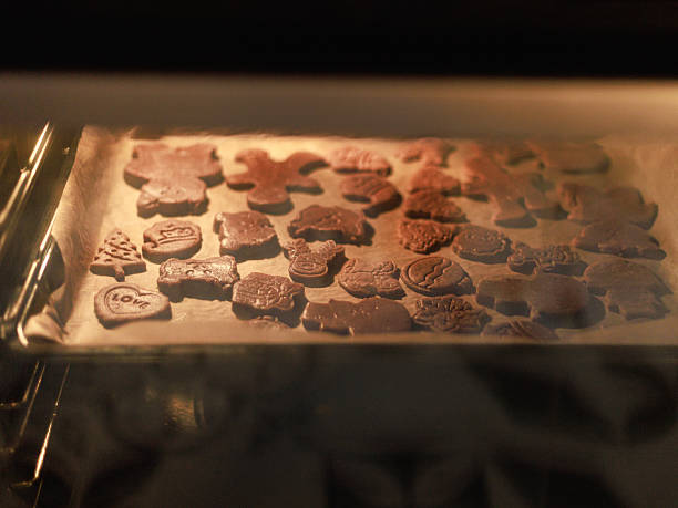 istock Gingerbread cookies in the oven 2234632365