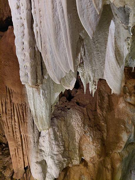 istock Stunning stalactites and rock formations in a dramatic cave landscape 2234639352