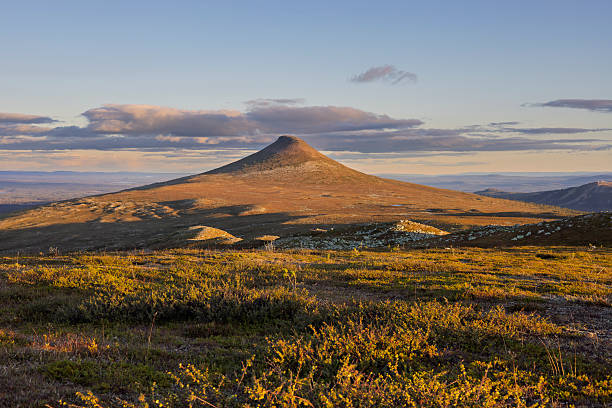 istock Mountain peak in autumn sunset 2234643397