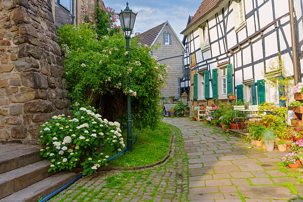 istock Charming Cobblestone Street in Hattingen Germany with Historic Architecture 2234644315