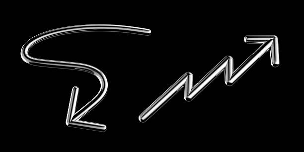 Word leader spelled tilted with chrome letters on brushed aluminum background, with star replacing the letter a