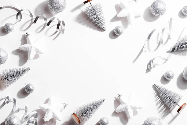 istock Christmas background ball with tree. Copy space. Top view. 2234655271