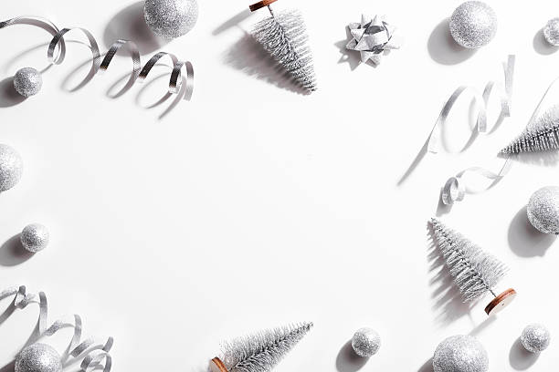 istock Christmas background ball with tree. Copy space. Top view. 2234655275
