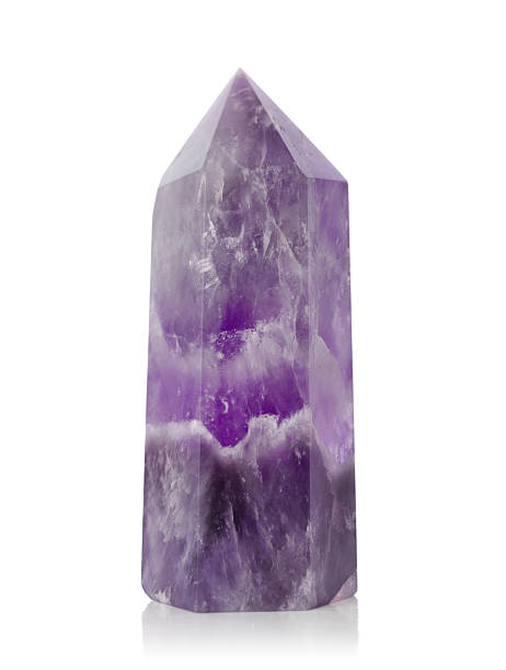 istock Amethyst Crystal mineral stone in shape of tower 2234657562