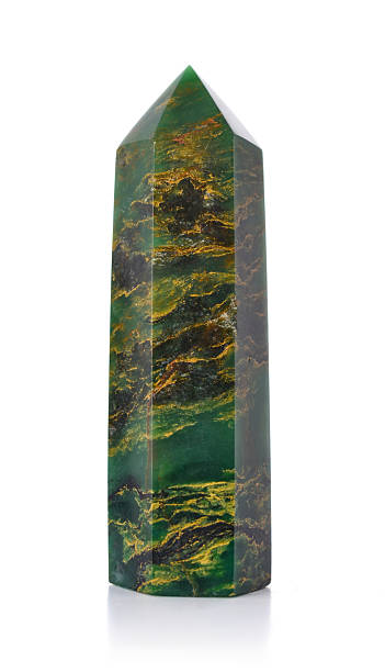 istock Tower of green emerald isolated 2234657569