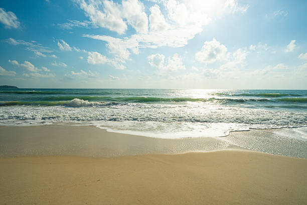 istock White sand beach exotic sea wave tropical sunny day 2234657706