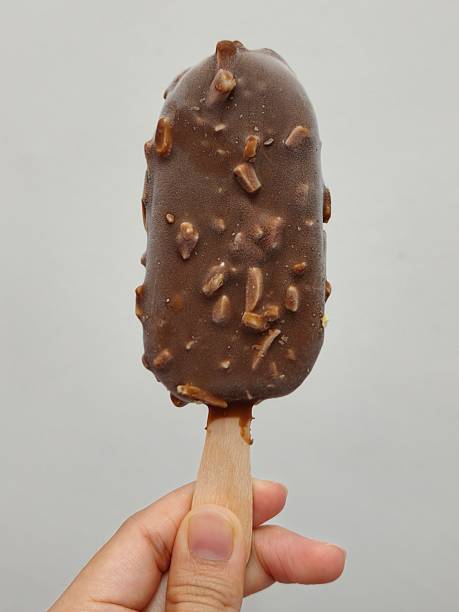 istock Chocolate Covered Almond Ice Cream Bar on Stick 2234660091