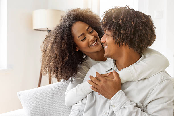 istock Young couple hugging each other and looking face to face 2234660648