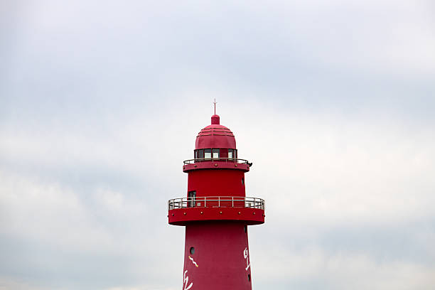 Falshöft lighthouse at the Baltic Sea coast in Schleswig-Holstein, Germany