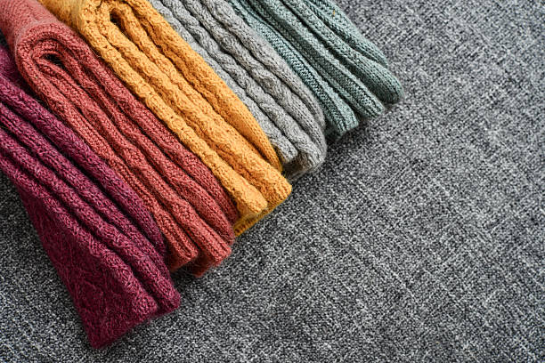 istock Hand-knitted woolen socks of different colors 2234661687