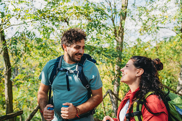 istock A couple is walking on a footpath in the forest 2234667747