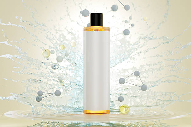 istock Cosmetic products in water splash on beige background. 2234670777