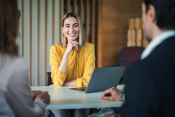 istock Advisors meeting with clients. Customer consultation in modern workplace 2234674664