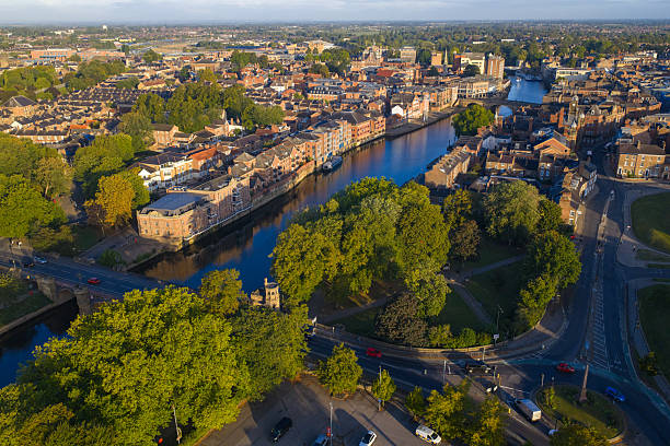 istock Aerial image York Cityscape in the morning. 2234681132