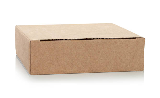 istock Thin kraft cardboard box, isolated on transparent background. Minimal, eco-friendly packaging concept, versatile for storage, gifts, shipping, and product presentation 2234682598