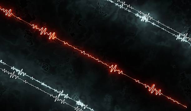 istock Sound waves, radio waves, graphics, EQ, 3D illustrations 2234686060