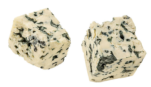 istock Flying Blue Cheese pieces isolate. HighQuality Levitating Blue cheese cubes. Mold Cheese levitating. Top view. Flat lay. 2234687327