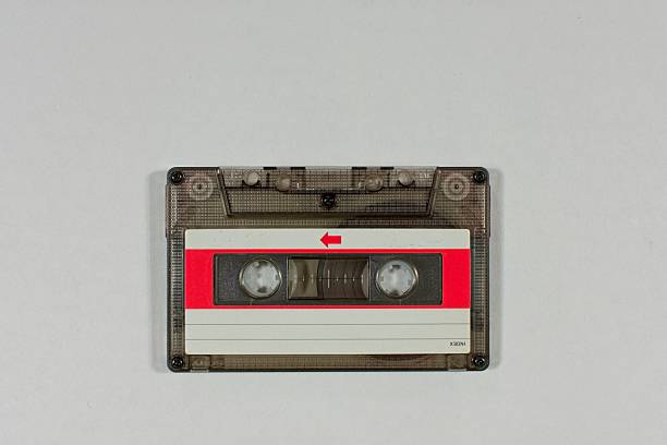 istock Retro audio music cassette tape on a white background 2234691188