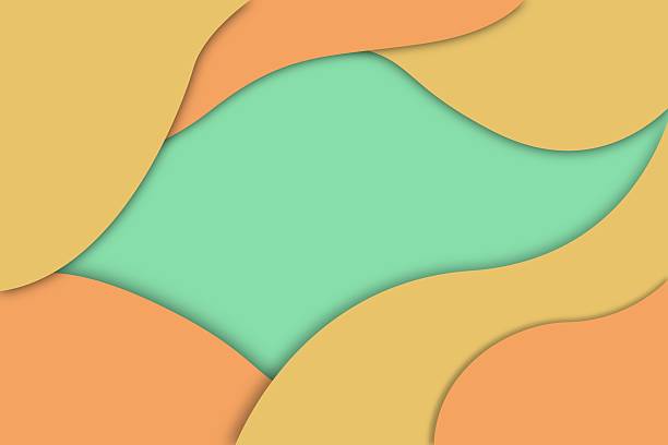 istock Abstract Layered Paper Cut Background with Soft Pastel Colors and Negative Space 2234694517