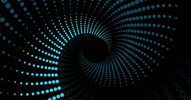 istock Modern circle line geometric banner abstract background in black gradient colors design. For landing page, book covers, brochures, flyers, magazines, any brandings, banners, headers, presentations, and more 2234696353