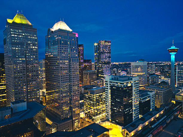 istock Panoramic night skyline of Calgary 2234704135