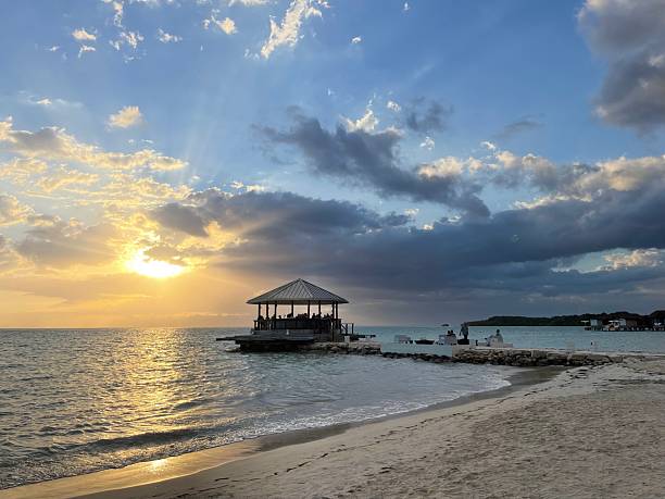 istock Sunset Pavilion by the Sea 2234706480