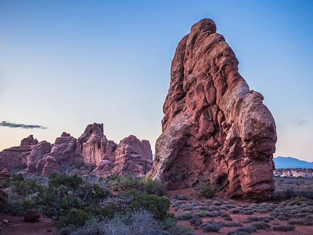 Windows Arches National Park Utah Morning Twilight Landscape