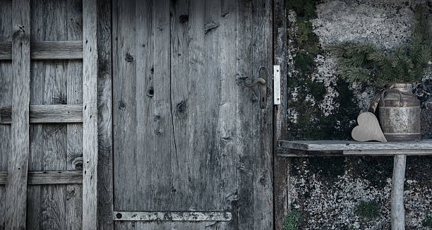 Old weathered wooden cabin