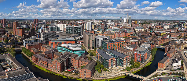 istock Leeds City Centre with River Aire – Aerial Panorama 2234714757