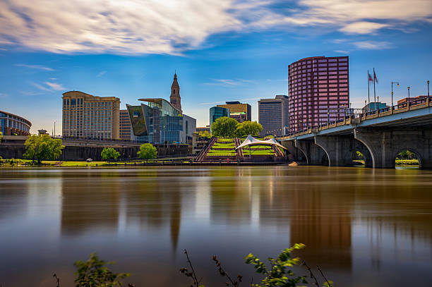 istock Hartford Skyline with Founders Bridge and Connecticut River 2234715696