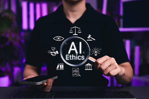 istock AI Ethics and Responsible Artificial Intelligence Governance Concept. AI Ethics with ethical icons, legal, transparency, responsibility, regulations, law, fairness, data protection, privacy, practices 2234720343
