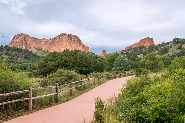 Walking the trails of the Garden of the Gods in Colorado Springs, Colorado.