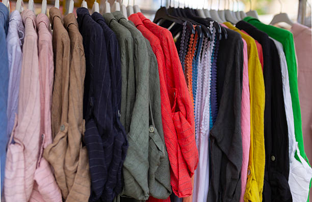 istock Clothes Rack with Casual Clothing 2234728914