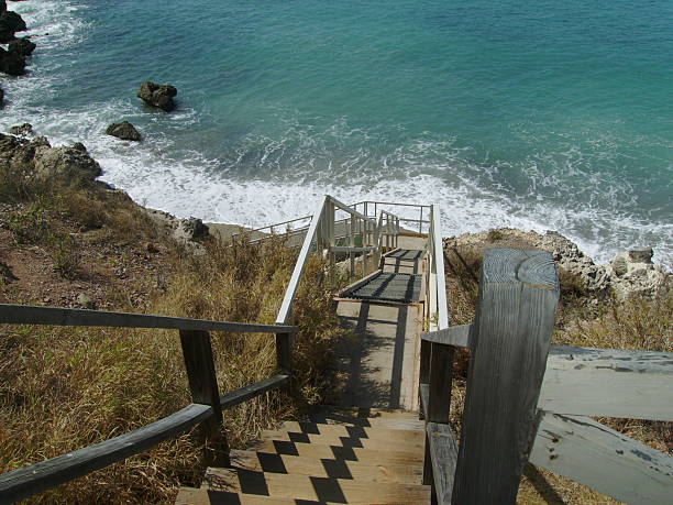 istock Path to Serenity: Cliffside Stairway to Coastal Escape 2234743120