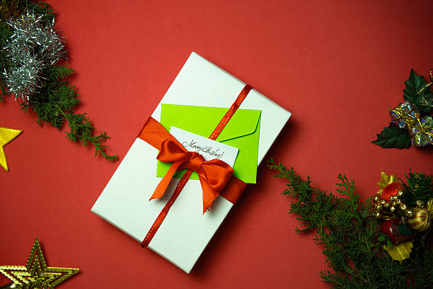 istock Christmas background photography. Various decorations, gift boxes, green and red colors. Christmas celebration. 2234753797