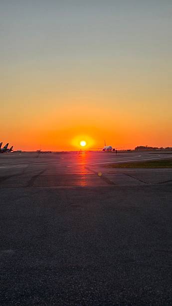 istock Serene Sunset Over Airport Runway 2234755738